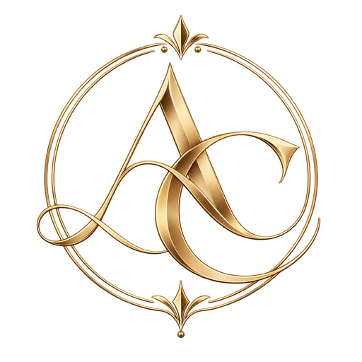 Valore gold monogram logo
